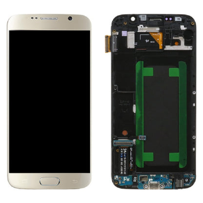 Original LCD Screen and Digitizer Full Assembly with Frame For Samsung Galaxy S6 SM-G920F (Gold) - LCD Screen by buy2fix | Online Shopping UK | buy2fix