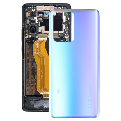 Glass Battery Back Cover for Xiaomi 11T/11T Pro(Blue) - Repair & Spare Parts by buy2fix | Online Shopping UK | buy2fix