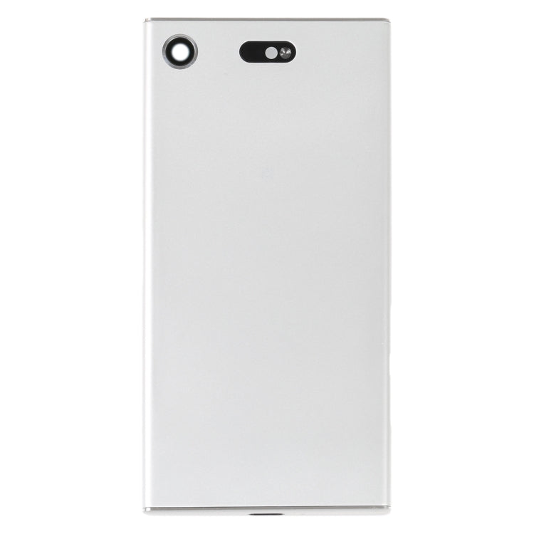 Original Battery Back Cover with Camera Lens Cover for Sony Xperia XZ1 Compact(Silver) - Repair & Spare Parts by buy2fix | Online Shopping UK | buy2fix