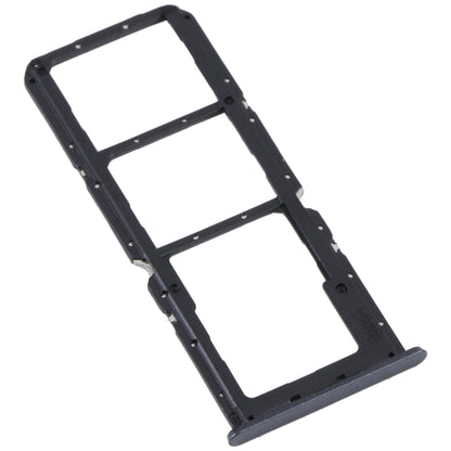 For Realme C30 SIM Card Tray + SIM Card Tray + Micro SD Card Tray (Black) - Repair & Spare Parts by buy2fix | Online Shopping UK | buy2fix