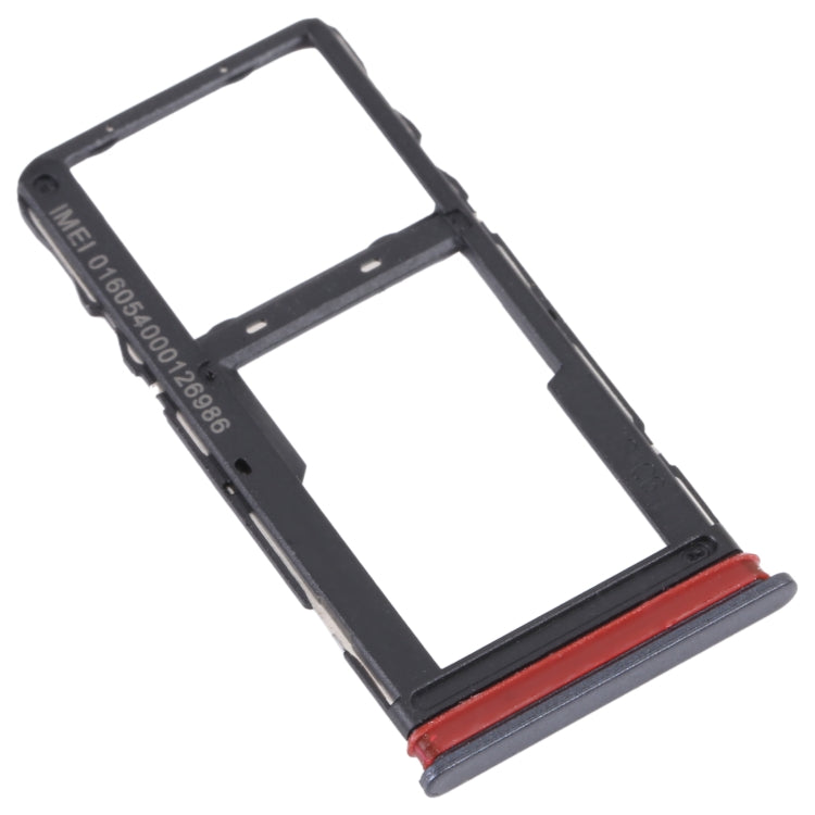 For TCL 30 V 5G Original SIM Card Tray + Micro SD Card Tray(Black) - Repair & Spare Parts by buy2fix | Online Shopping UK | buy2fix