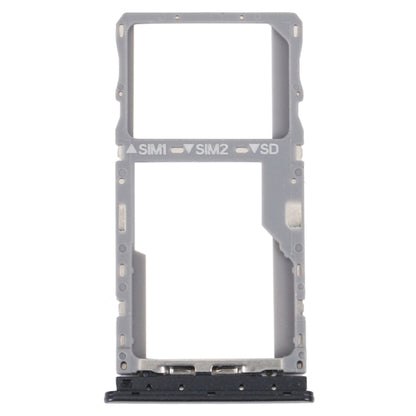 For TCL 20 SE Original SIM Card Tray + SIM / Micro SD Card Tray (Black) - Repair & Spare Parts by buy2fix | Online Shopping UK | buy2fix