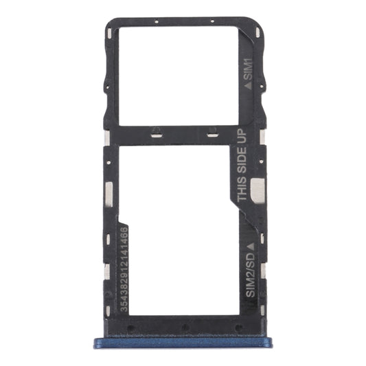 For TCL 20 R 5G Original SIM Card Tray + Micro SD Card Tray (Blue) - Repair & Spare Parts by buy2fix | Online Shopping UK | buy2fix