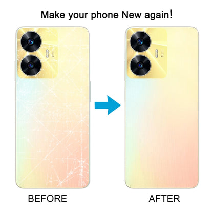 For Realme C55 Original Battery Back Cover with Camera Lens Cover(Gold) - Back Cover by buy2fix | Online Shopping UK | buy2fix