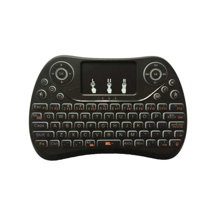 I8 Max 2.4GHz Mini Wireless Keyboard with Touchpad Rechargeable Fly Air Mouse Smart Game 7-color Backlit -  by buy2fix | Online Shopping UK | buy2fix