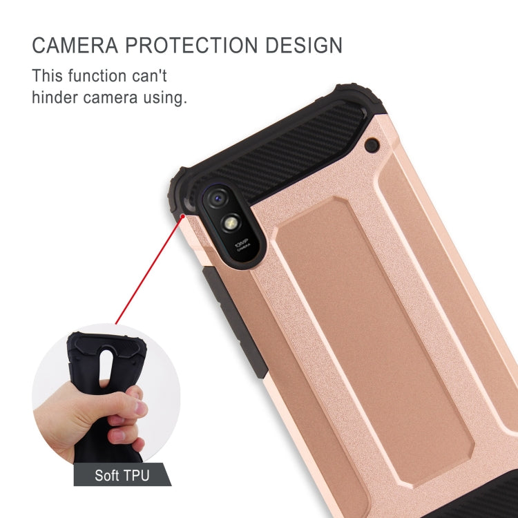 For Xiaomi Redmi 9A Magic Armor TPU + PC Combination Case(Black) - Xiaomi Cases by buy2fix | Online Shopping UK | buy2fix