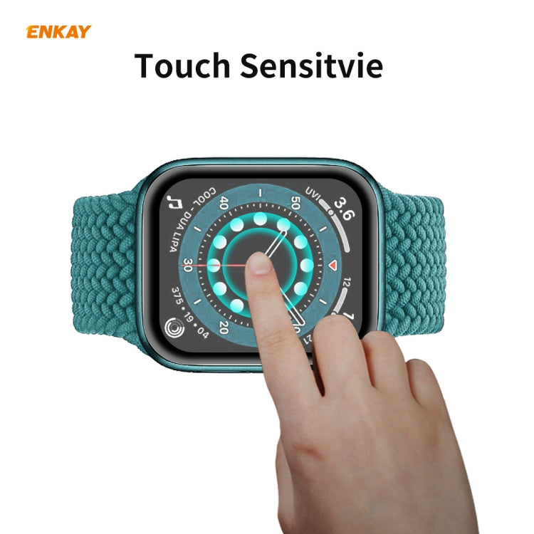 For Apple Watch 6/5/4/SE 44mm 5 PCS ENKAY Hat-Prince 3D Full Screen Soft PC Edge + PMMA HD Screen Protector Film - Watch Cases by ENKAY | Online Shopping UK | buy2fix