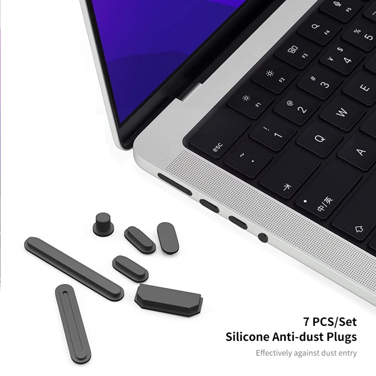 For MacBook Air 13.6 2022 A2681 EU Version ENKAY 3 in 1 Crystal Laptop Case with TPU Keyboard Film / Anti-dust Plugs (Deep Purple) - MacBook Air Cases by ENKAY | Online Shopping UK | buy2fix