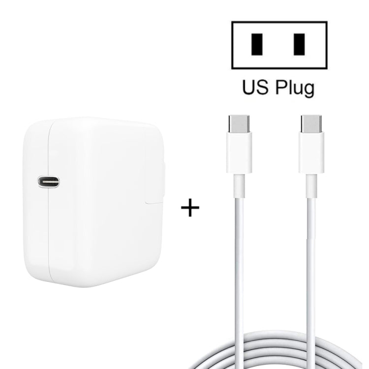 2 in 1 PD3.0 30W USB-C / Type-C Travel Charger with Detachable Foot + PD3.0 3A USB-C / Type-C to USB-C / Type-C Fast Charge Data Cable Set, Cable Length: 1m, US Plug - Mobile Accessories by buy2fix | Online Shopping UK | buy2fix