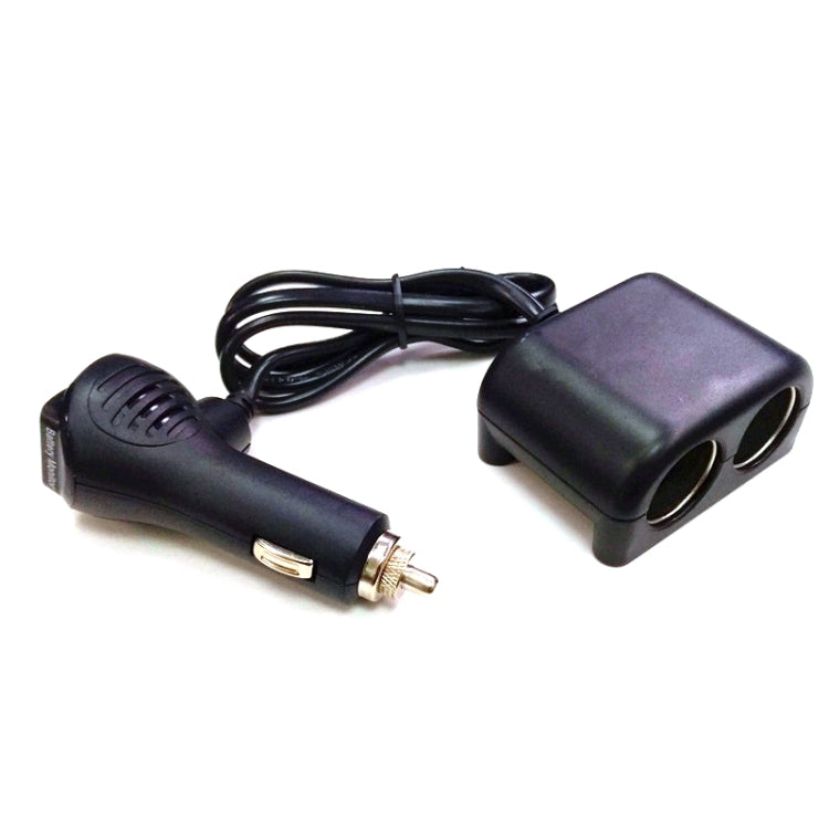 Cigarette Lighter Adapter 2 Socket Cigarette Lighter Splitter with LED Voltage Display USB Car Charger Adapter - Cigar Socket by buy2fix | Online Shopping UK | buy2fix