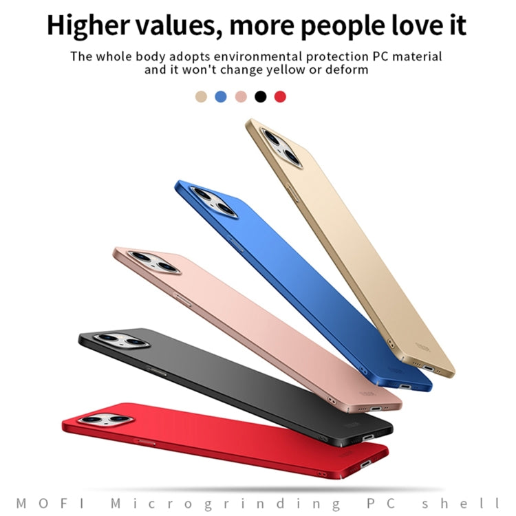 For iPhone 13 mini  MOFI Frosted PC Ultra-thin Hard Case(Red) - iPhone 13 mini Cases by MOFI | Online Shopping UK | buy2fix