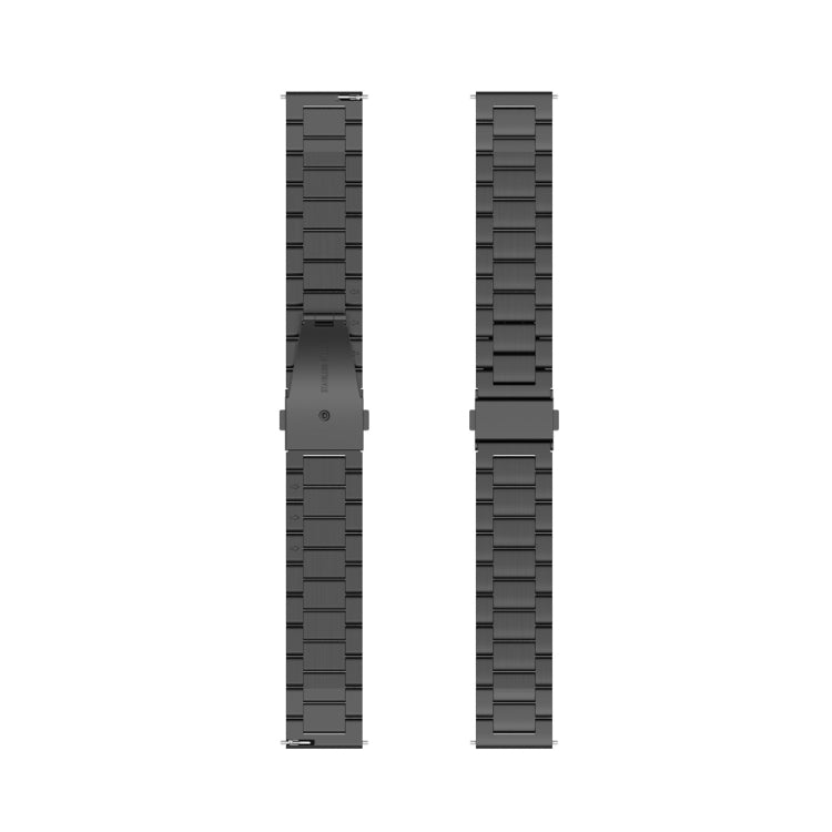 For Huawei Watch GT Runner / Watch GT 3 46mm Three Bead Stainless Steel Watch Band (Gray) - Smart Wear by buy2fix | Online Shopping UK | buy2fix
