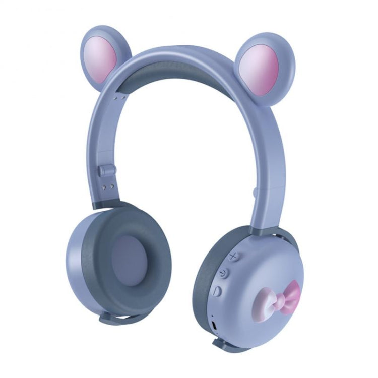 AEC BK7 Cute Bear Children Wireless Bluetooth Headset with LED Light(MoDiLan) - Headset & Headphone by AEC | Online Shopping UK | buy2fix