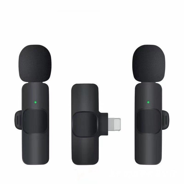 K9 Wireless Clip-on Auto Noise Cancelling Live Mini Microphone for 8-Pin Device 2 in 1 - Consumer Electronics by buy2fix | Online Shopping UK | buy2fix