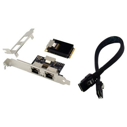 ST7242 Mini PCIE Dual RJ45 Gigabit Ethernet Networking Interface card NHI350AM2 - USB Network Adapter by buy2fix | Online Shopping UK | buy2fix