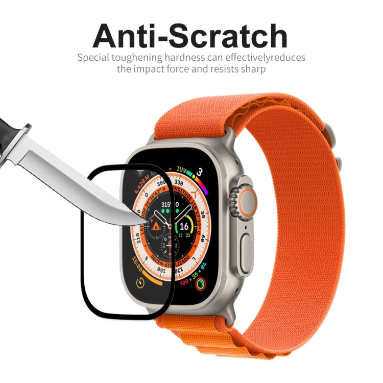 For Apple Watch Ultra / Ultra 2 / Ultra 3 49mm 2pcs ENKAY 9H Full Cover Tempered Glass Watch Film - Others by ENKAY | Online Shopping UK | buy2fix