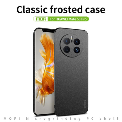 For Huawei Mate 50 Pro MOFI Fandun Series Frosted Ultra-thin PC Hard Phone Case(Red) - Huawei Cases by MOFI | Online Shopping UK | buy2fix