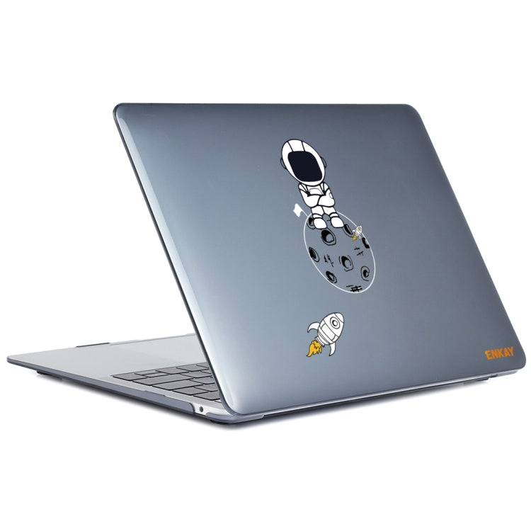 For MacBook Pro 13.3 A1706/A1989/A2159 ENKAY Hat-Prince 3 in 1 Spaceman Pattern Laotop Protective Crystal Case with TPU Keyboard Film / Anti-dust Plugs, Version:EU(Spaceman No.4) - MacBook Pro Cases by ENKAY | Online Shopping UK | buy2fix