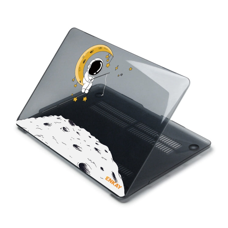 For MacBook Air 13.3 2020 A2179/A2337/A2779 2023 ENKAY Hat-Prince 3 in 1 Spaceman Pattern Laotop Protective Crystal Case with TPU Keyboard Film / Anti-dust Plugs, Version:US(Spaceman No.3) - MacBook Air Cases by ENKAY | Online Shopping UK | buy2fix