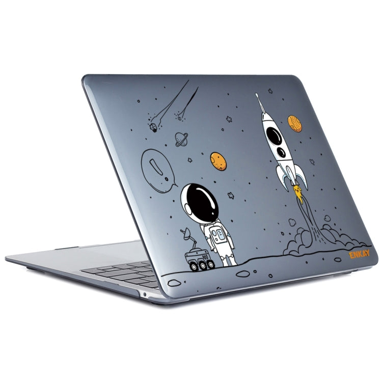 For MacBook Air 13.6 2022/2024 A2681 (M2) / A3113 (M3) ENKAY Hat-Prince 3 in 1 Spaceman Pattern Laotop Protective Crystal Case with TPU Keyboard Film / Anti-dust Plugs, Version:US(Spaceman No.1) - MacBook Air Cases by ENKAY | Online Shopping UK | buy2fix