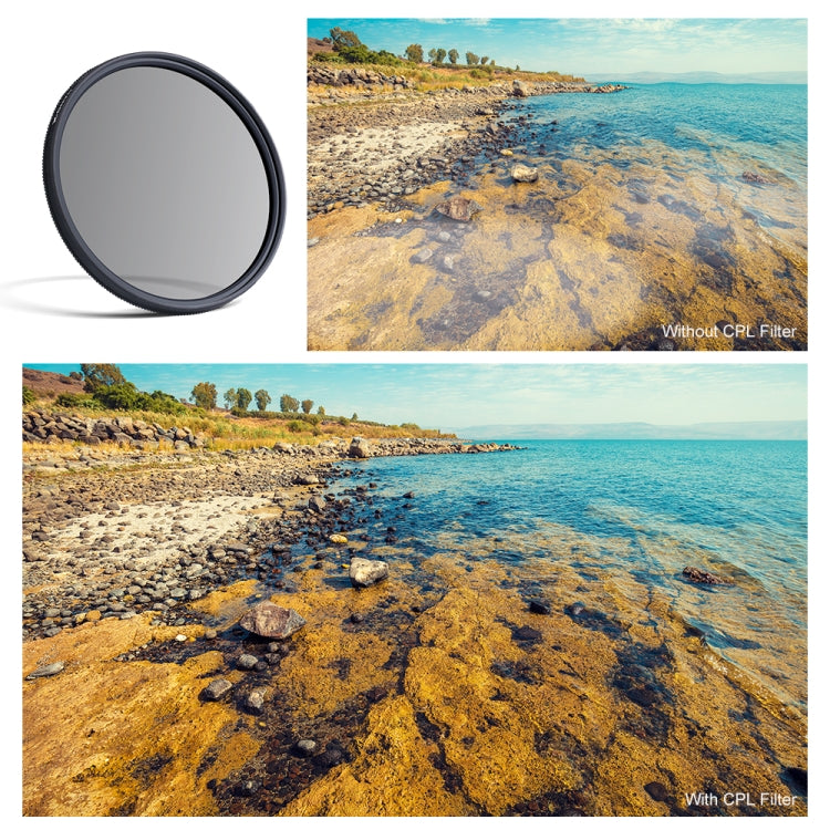 K&F CONCEPT KF01.1225 Nano-X 82mm Circular Polarizer Filter 18 Layer Coated Super Slim CPL Filter - Camera Accessories by K&F | Online Shopping UK | buy2fix