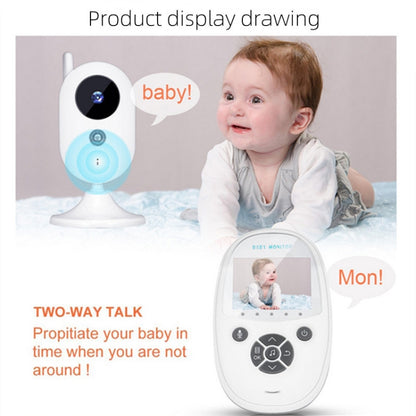 ZR302 2.4GHz Digital Video Smart Baby Monitor Night Vision Camera, Music Player, Two Way Intercom Function(US Plug) - Security by buy2fix | Online Shopping UK | buy2fix