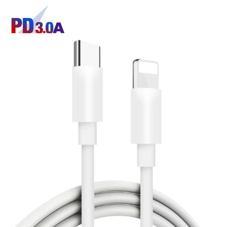 PD11 Single PD3.0 USB-C / Type-C 20W Fast Charger with 1m Type-C to 8 Pin Data Cable, US Plug(White) - USB Charger by buy2fix | Online Shopping UK | buy2fix