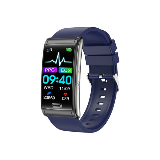 E600 1.47 inch Color Screen Smart Watch Silicone Strap Support Heart Rate Monitoring / Blood Pressure Monitoring(Blue) - Smart Wear by buy2fix | Online Shopping UK | buy2fix