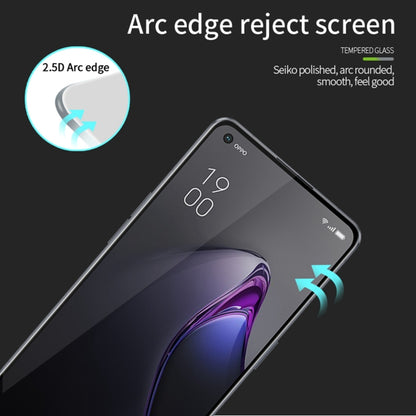 For OPPO Reno8 T 4G PINWUYO 9H 2.5D Full Screen Tempered Glass Film(Black) - OPPO Tempered Glass by PINWUYO | Online Shopping UK | buy2fix