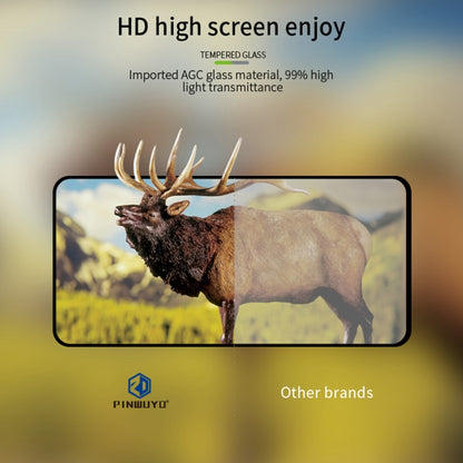 For OPPO Reno8 T 4G PINWUYO 9H 2.5D Full Screen Tempered Glass Film(Black) - OPPO Tempered Glass by PINWUYO | Online Shopping UK | buy2fix