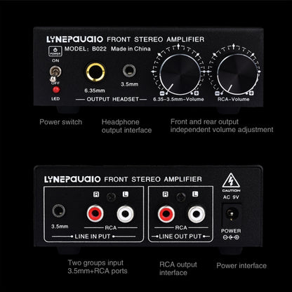 Pre-Stereo Signal Amplifier Volume Booster Headphones Active Speaker Preamp Audio Amplifier - Consumer Electronics by buy2fix | Online Shopping UK | buy2fix