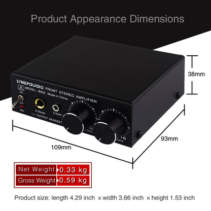 B022 Pre-Stereo Signal Amplifier Volume Booster Headphones Active Speaker Preamp Audio Amplifier -  by buy2fix | Online Shopping UK | buy2fix