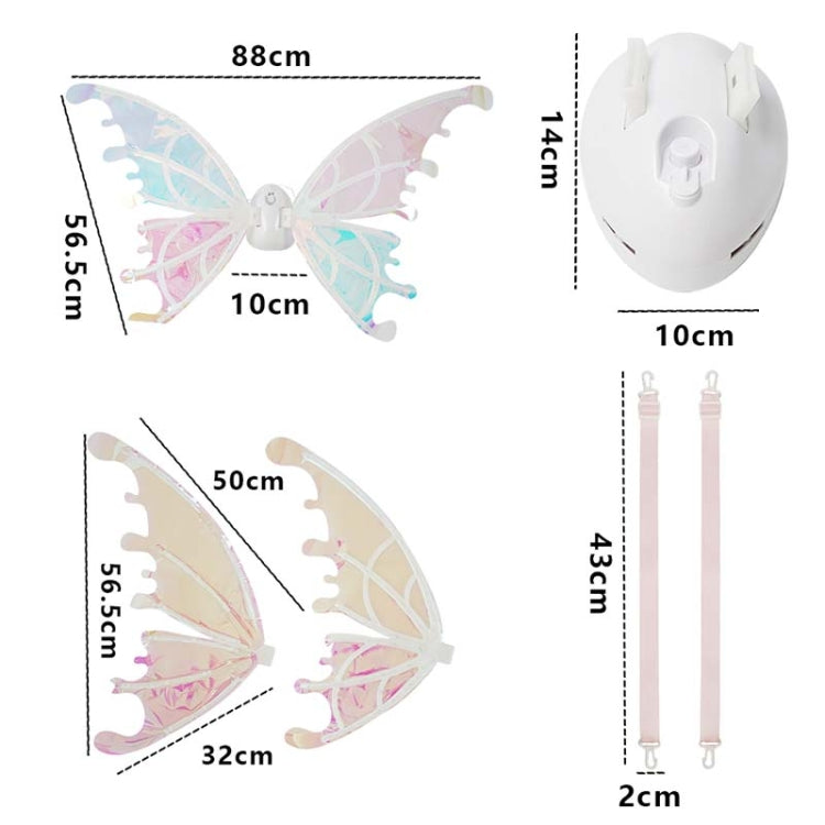 Rockwoo R01 DIY Electric Butterfly Elf Wings Toy With Light - Music Toys by buy2fix | Online Shopping UK | buy2fix