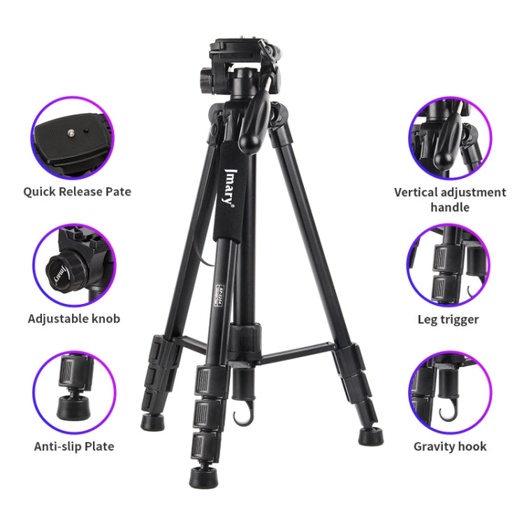 JMARY KP2254 Three colors are available Cell Phone SLR Outdoor Photography Tripod Stand(Black) - Tripods by Jmary | Online Shopping UK | buy2fix