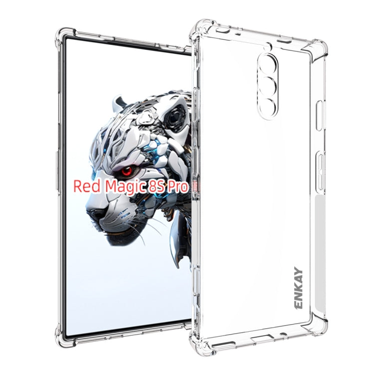 For ZTE Nubia Red Magic 8s Pro ENKAY Clear TPU Shockproof Anti-slip Phone Case - ZTE Cases by ENKAY | Online Shopping UK | buy2fix