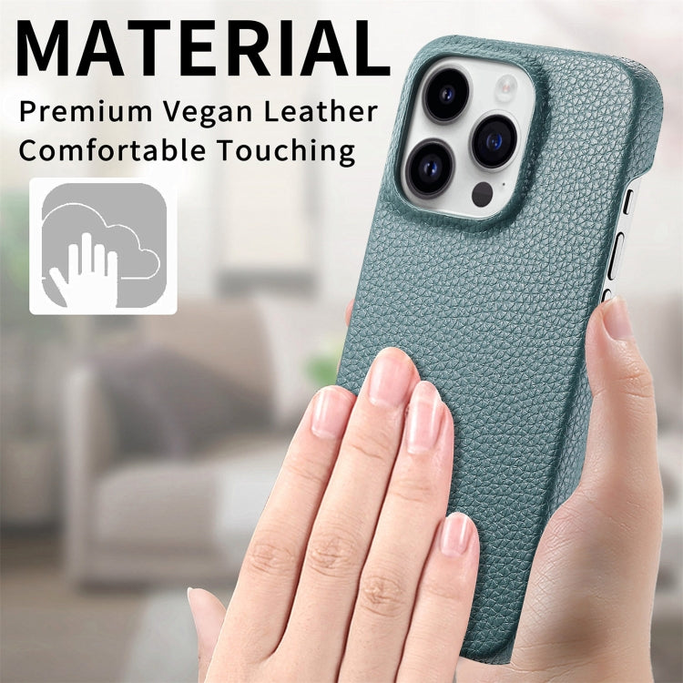 For iPhone 15 Pro Max Litchi Oil Edge Leather Back Phone Case(Light Blue) - iPhone 15 Pro Max Cases by buy2fix | Online Shopping UK | buy2fix