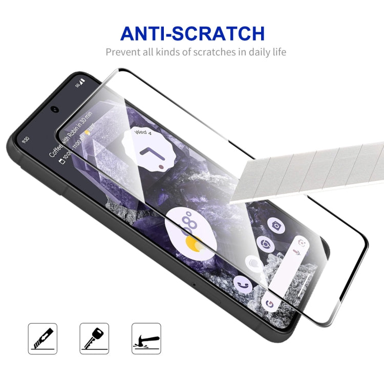 For Google Pixel 8 ENKAY Hat-Prince Full Glue High Aluminum-silicon Tempered Glass Film - Google Tempered Glass by ENKAY | Online Shopping UK | buy2fix