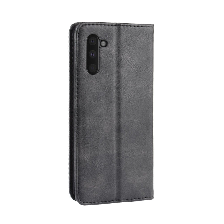 Magnetic Buckle Retro Crazy Horse Texture Horizontal Flip Leather Case for Galaxy Note 10 , with Holder & Card Slots & Photo Frame(Black) - Galaxy Phone Cases by buy2fix | Online Shopping UK | buy2fix