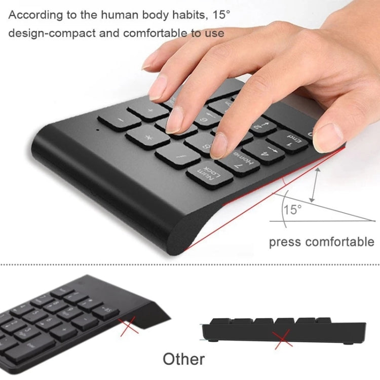 18 Keys 2.4GHz Mini USB Numeric Keypad -  by buy2fix | Online Shopping UK | buy2fix