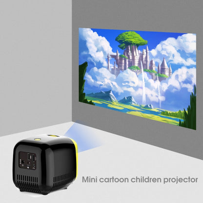 L1 Children Projector Mini Mini LED Portable Home Speaker Projector, US Plug(Black) - Consumer Electronics by buy2fix | Online Shopping UK | buy2fix