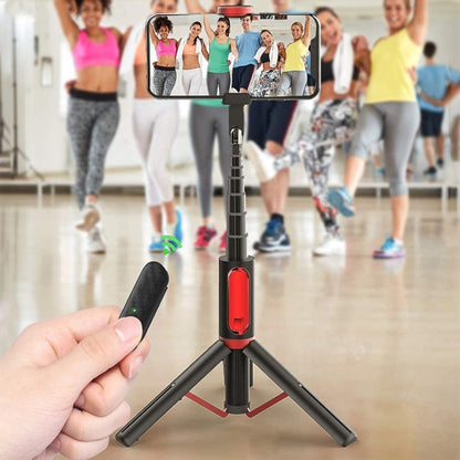 M18 Portable Selfie Stick Remote Control Mobile Phone Holder(Red) - Consumer Electronics by buy2fix | Online Shopping UK | buy2fix