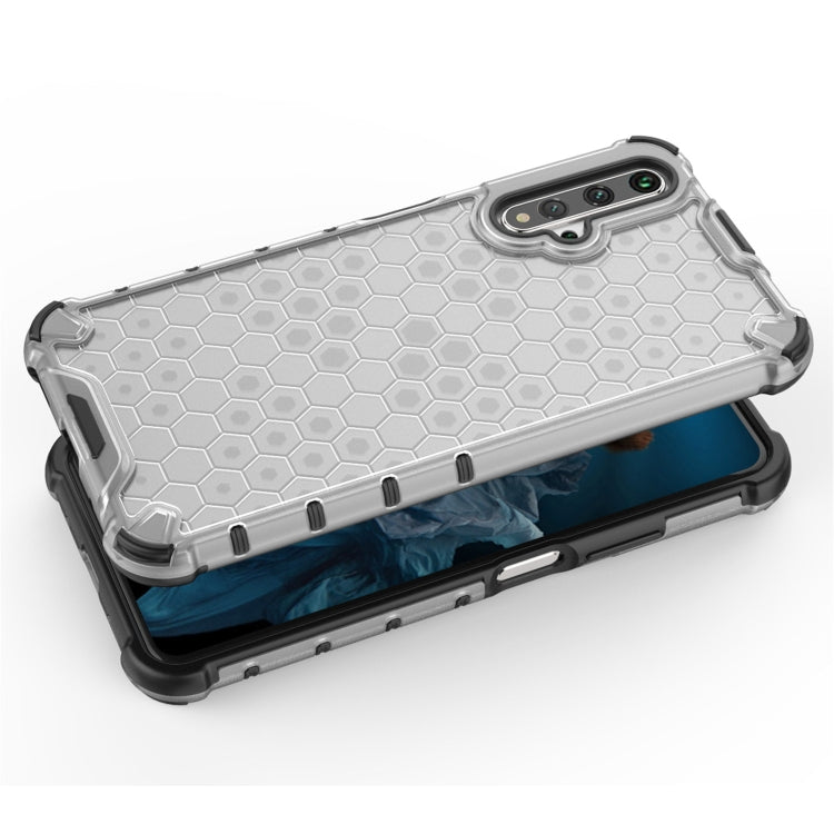 For Huawei Nova 5T Shockproof Honeycomb PC + TPU Case(White) - Mobile Accessories by buy2fix | Online Shopping UK | buy2fix