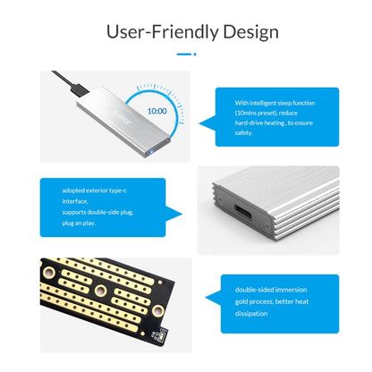 ORICO PRM2-C3 NVMe M.2 SSD Enclosure (10Gbps) Red -  by ORICO | Online Shopping UK | buy2fix