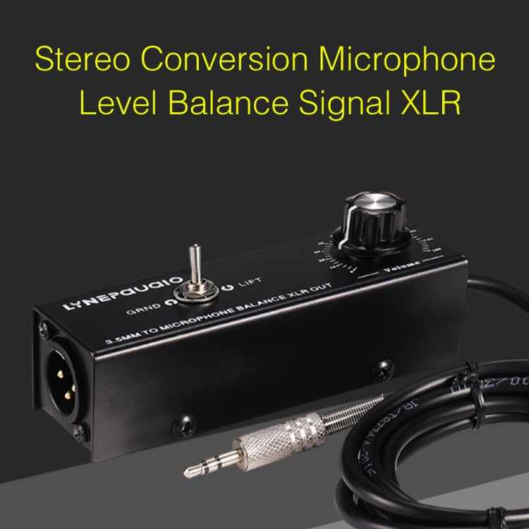B012 Professional Stereo Signal Converted to Microphone Balanced Signal Output - Consumer Electronics by buy2fix | Online Shopping UK | buy2fix