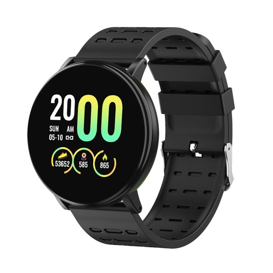 119plus 1.3inch IPS Color Screen Smart Watch IP68 Waterproof,Support Call Reminder /Heart Rate Monitoring/Blood Pressure Monitoring/Blood Oxygen Monitoring(Black) - Smart Wear by buy2fix | Online Shopping UK | buy2fix