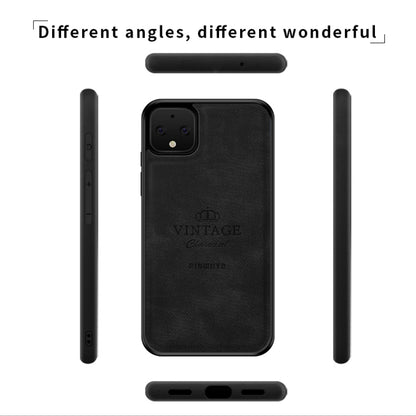 For Google Pixel 4 PINWUYO Zun Series PC + TPU + Skin Patch Waterproof Anti-fall All-inclusive Protective Shell(Black) - Google Cases by PINWUYO | Online Shopping UK | buy2fix