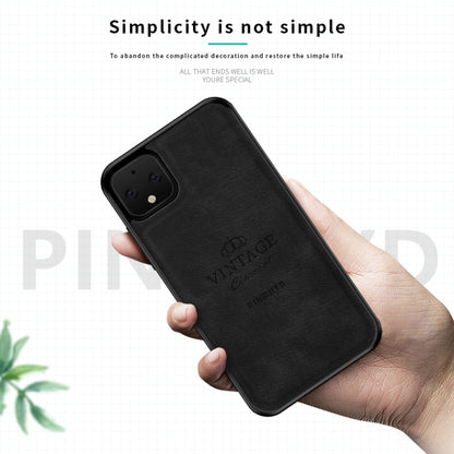 For Google Pixel 4 PINWUYO Zun Series PC + TPU + Skin Patch Waterproof Anti-fall All-inclusive Protective Shell(Black) - Google Cases by PINWUYO | Online Shopping UK | buy2fix