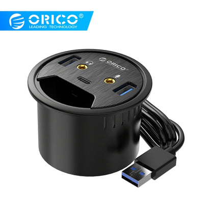 ORICO DESK-2U1C Desktop Power Grommet Multi-Function HUB - Computer & Networking by ORICO | Online Shopping UK | buy2fix