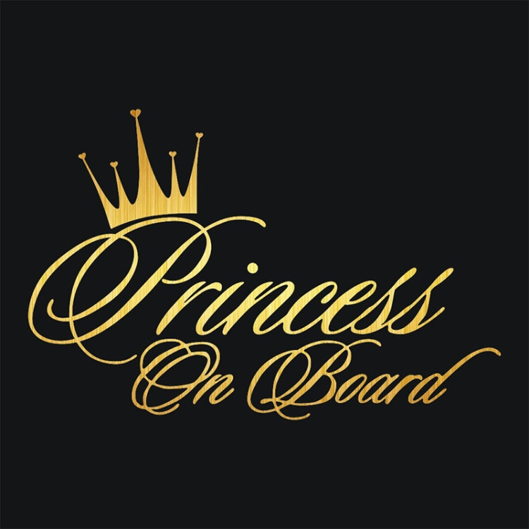 Princess Baby Pattern Car Decal Reflective Laser Vinyl Car Sticker, Size: 16.5x10.9cm(Gold) - Decorative Sticker by buy2fix | Online Shopping UK | buy2fix