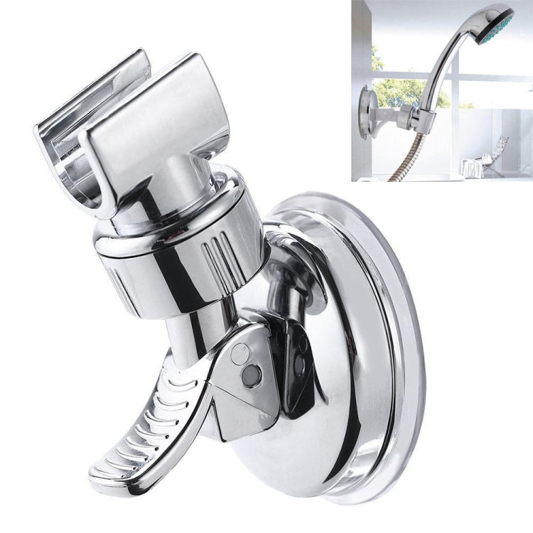 Shower Head Handset Holder Chrome Bathroom Wall Mount Adjustable Suction Bracket(Fully Plated) - Home & Garden by buy2fix | Online Shopping UK | buy2fix